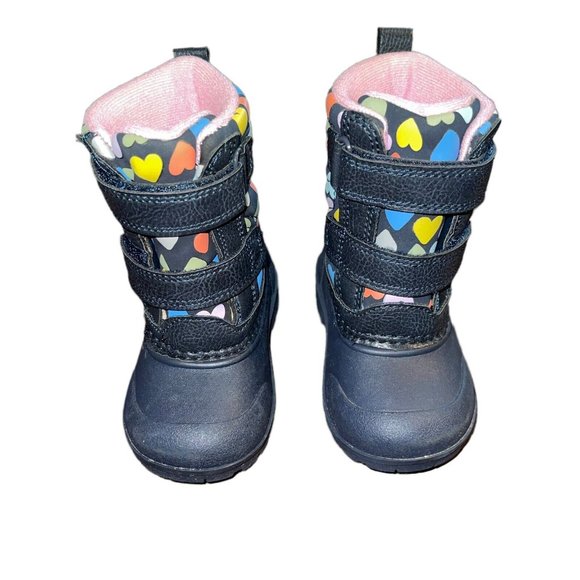 Carter's Shoes Carters Baby Girl Deltha Heart Print Snow Boots 4m